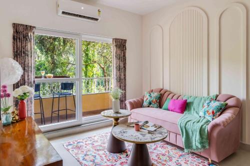 tisyastays pink door 1bhk apartment