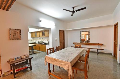 white house villa close to rock beach