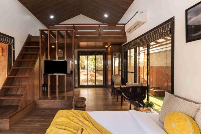 crimson bricks and woods resort cottages karjat