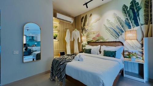 bluo penthouse staycation bathtub and terrace garden