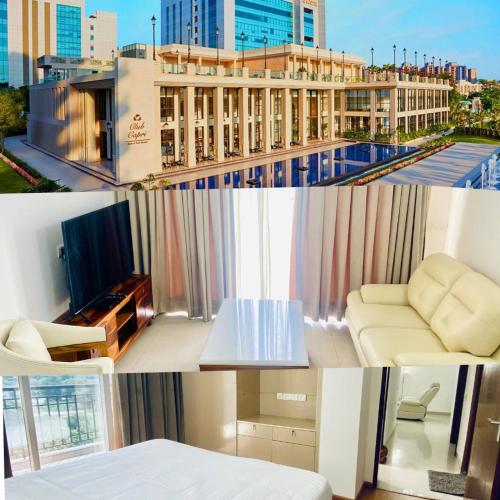 luxurious 1bhk apartment in gurgaon with shared pool and bbq area