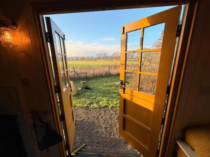 shepherd hut glamping in northumberland