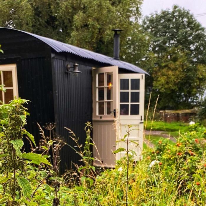 shepherd hut glamping in northumberland
