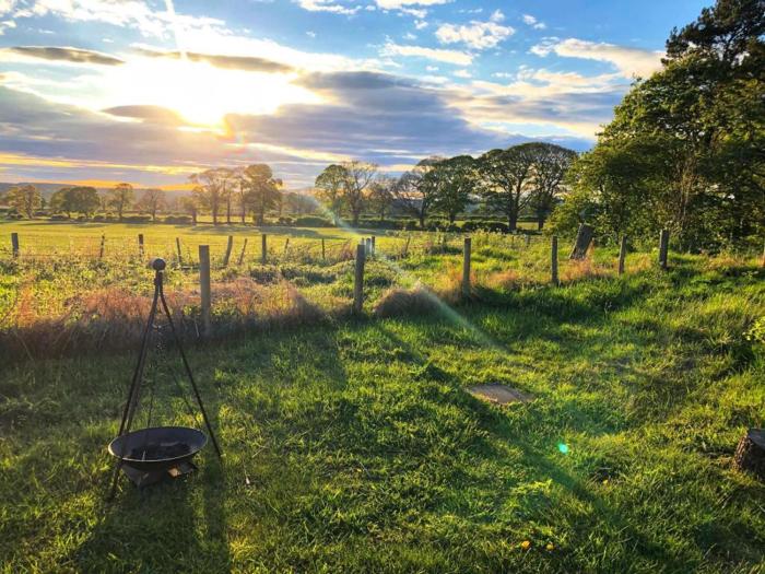 shepherd hut glamping in northumberland