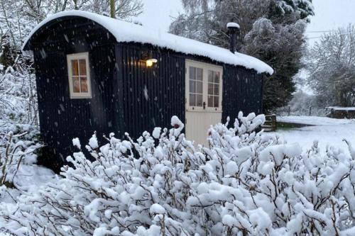 shepherd hut glamping in northumberland