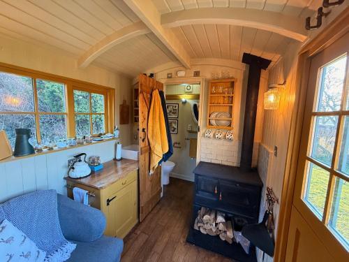 shepherd hut glamping in northumberland