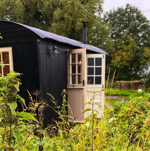 shepherd hut glamping in northumberland