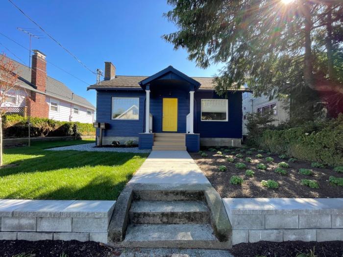 skyline blue house in greenwood