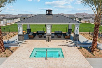 fresh modern home with pool bbq