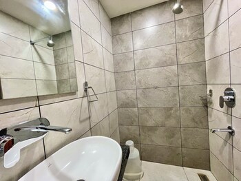 hotel rockbay near sea beach and temple