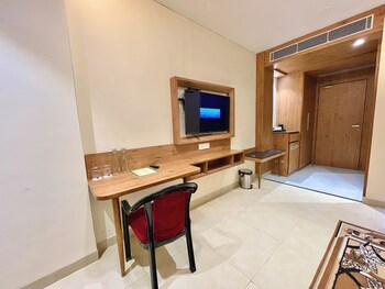 hotel rockbay near sea beach and temple