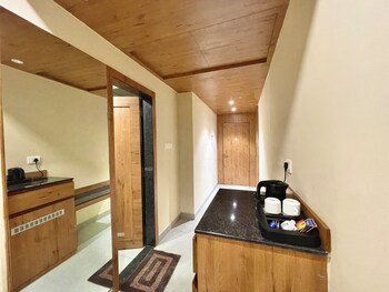 hotel rockbay near sea beach and temple