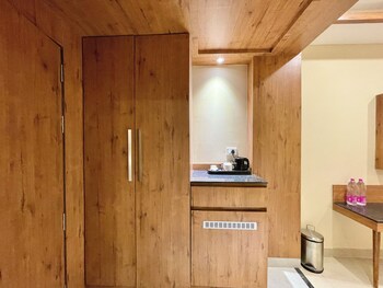 hotel rockbay near sea beach and temple