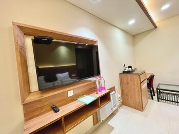 hotel rockbay near sea beach and temple