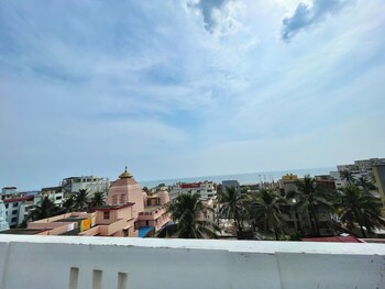 hotel rockbay near sea beach and temple