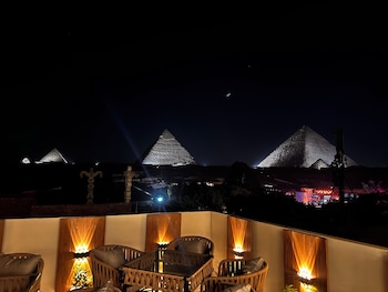 pyramids on the spot view