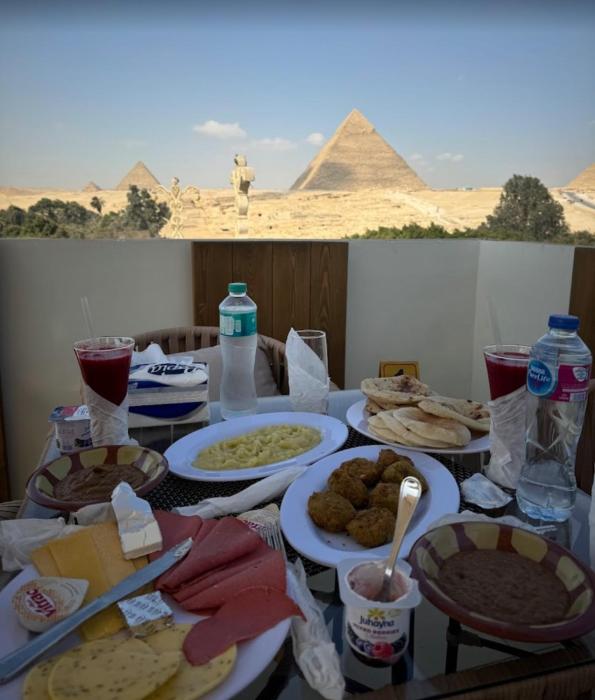 pyramids on the spot view