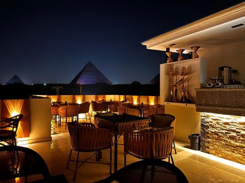pyramids on the spot view