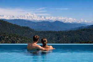 spellmount himalayan view infinity pool resort in kausani
