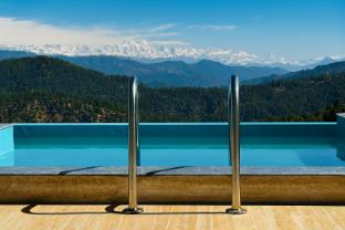 spellmount himalayan view infinity pool resort in kausani