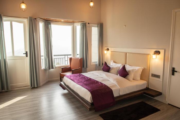 spellmount himalayan view infinity pool resort in kausani