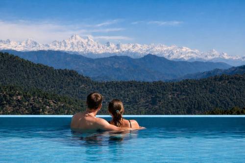 spellmount himalayan view infinity pool resort in kausani