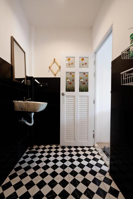 beachfront villa with sunset