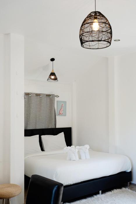 beachfront villa with sunset