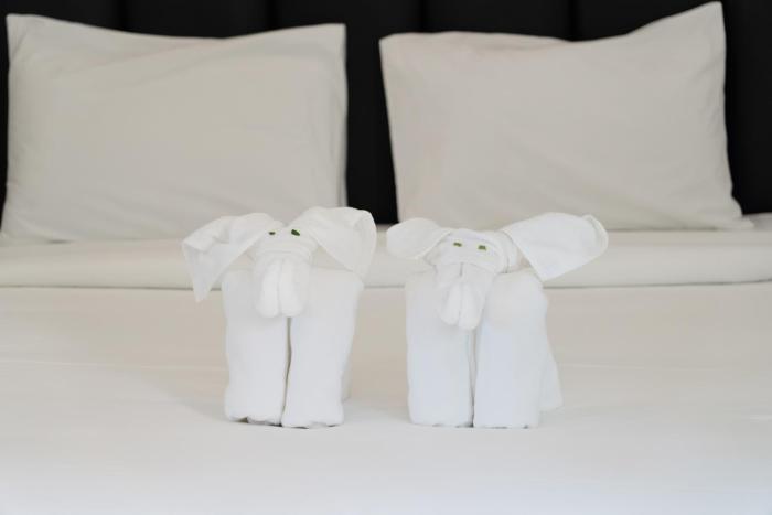 beachfront villa with sunset