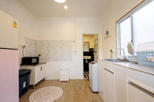 beachfront villa with sunset