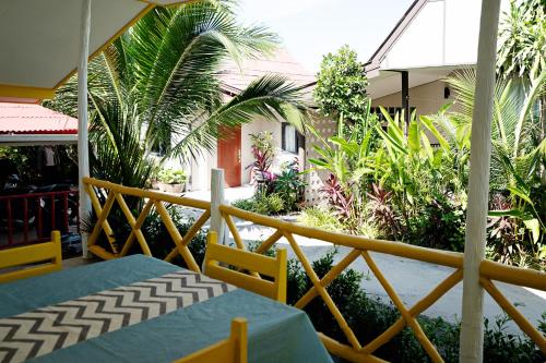 beachfront villa with sunset