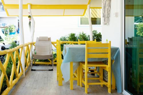 beachfront villa with sunset