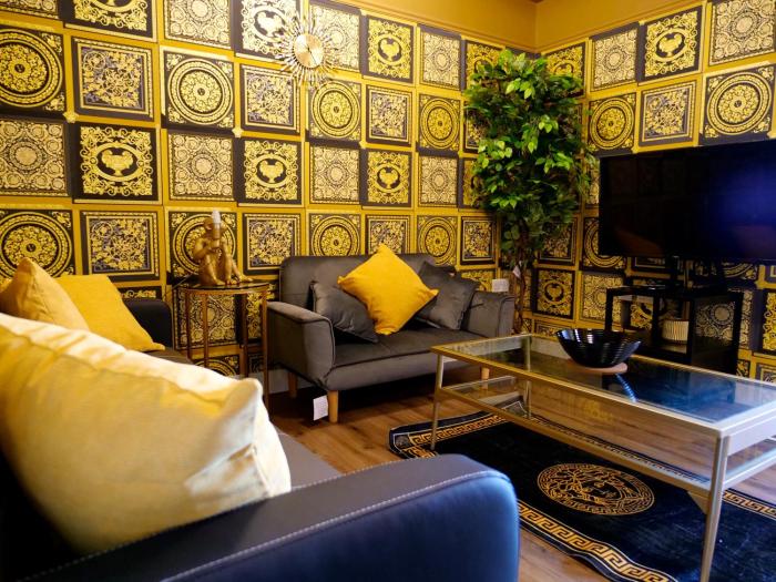 sexy luxurious versace apartment near sheffield