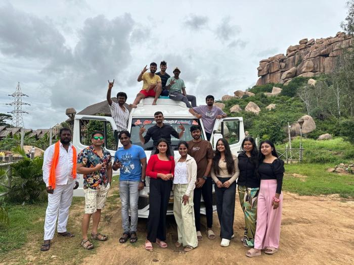 hill stone view hampi