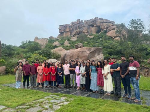 hill stone view hampi