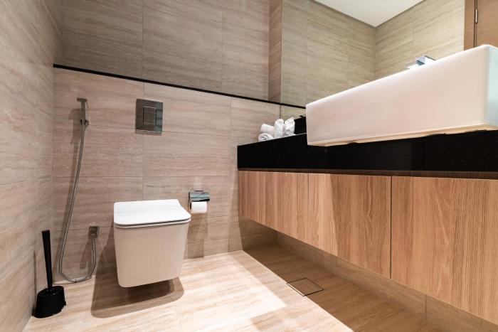 simply comfort in missoni top floor with sea canal and burj khalifa views