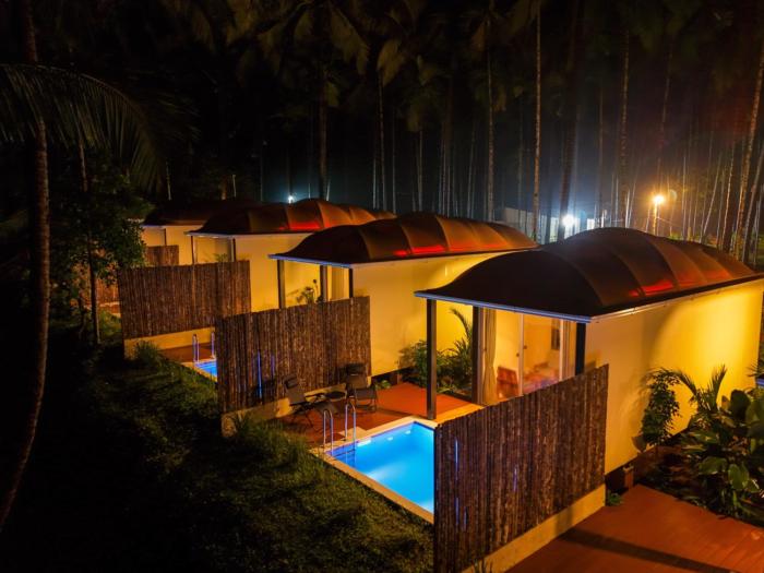 hipnoetic goa private pool cottages