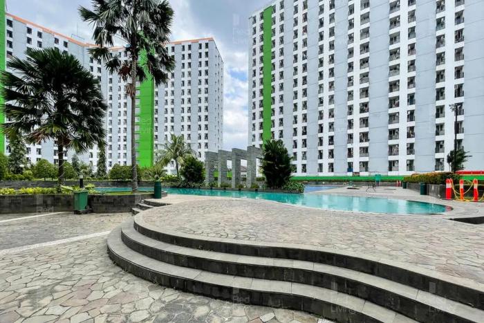 redliving apartemen green lake view ciputat pelangi rooms 3 tower e