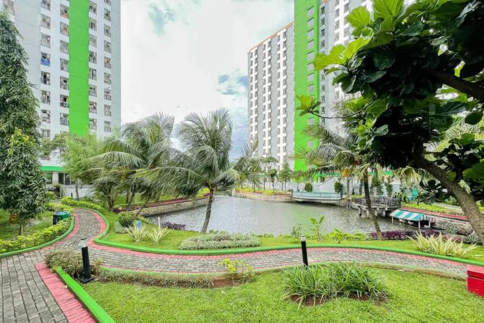 redliving apartemen green lake view ciputat pelangi rooms 3 tower e