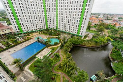 redliving apartemen green lake view ciputat pelangi rooms 3 tower e