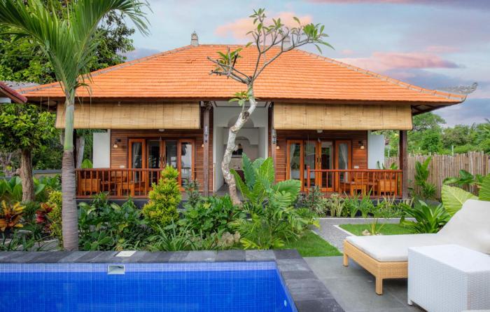 ocean view private villa nusa ceningan