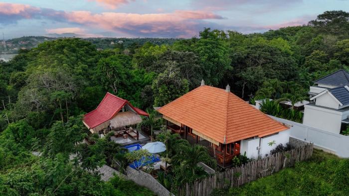 ocean view private villa nusa ceningan