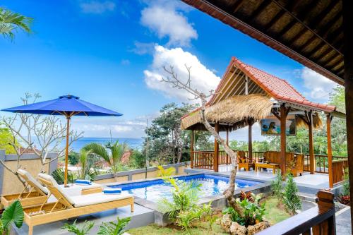 ocean view private villa nusa ceningan