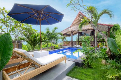 ocean view private villa nusa ceningan