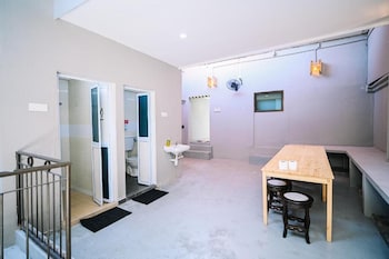 swing and pillows at 87 chulia st