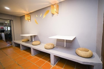 swing and pillows at 87 chulia st