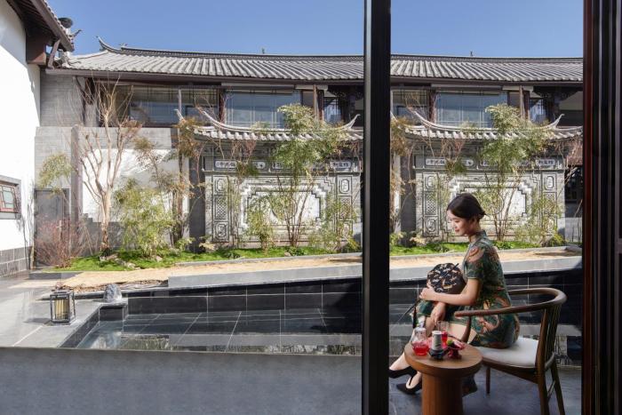chinese style garden resort hotel