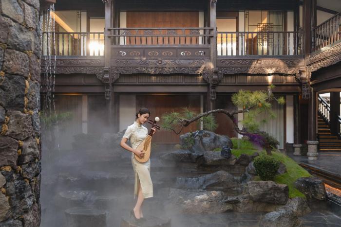 chinese style garden resort hotel