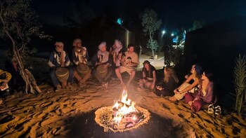typical merzouga camp