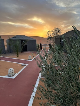 typical merzouga camp